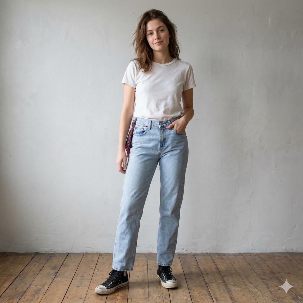 Levis Low Pro Straight Jeans Womens 28 Light Wash Blue Denim Baggy Relaxed Fit